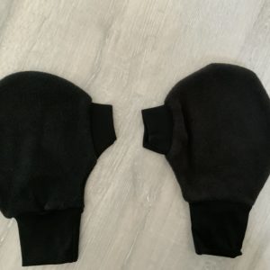 Moufles noires pour la pointe