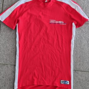 T-shirt manches courtes rouge et blanc unisexe DIBI