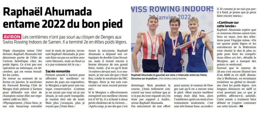 Article journal la côte du 01.02.22