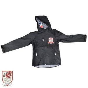 Veste de club noire "femme" avec capuchon