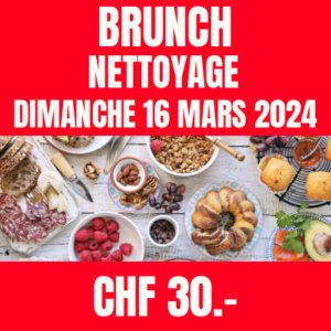 Brunch nettoyage du 16 mars 2024