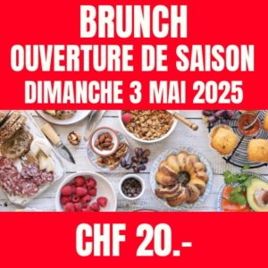 Brunch ouverture de saison du 3 mai 2025 adultes +12ans